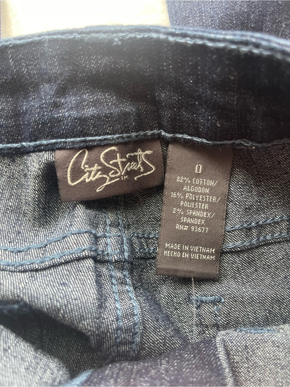 City Streets Navy Flare Jeans - Picture 4 of 4